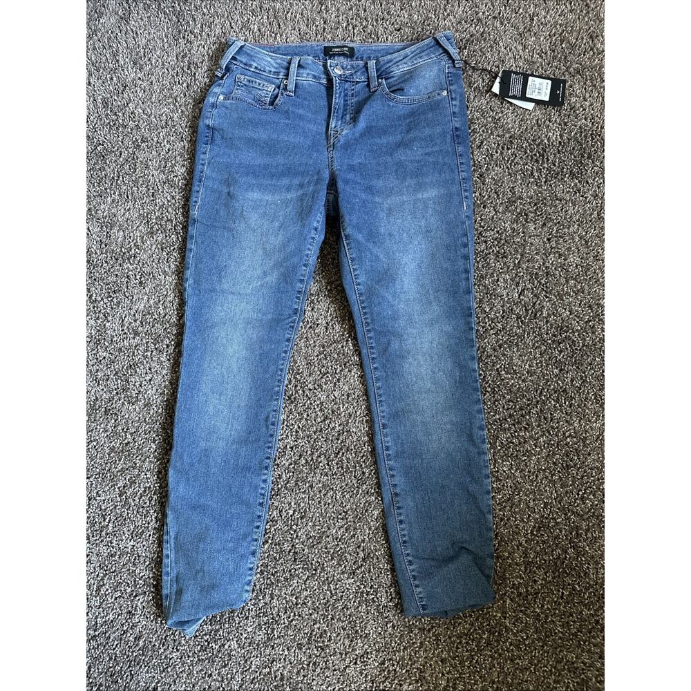 True Religion Jennie Crystal Jeans Women's Size 28 Blue Denim Super Skinny NWT